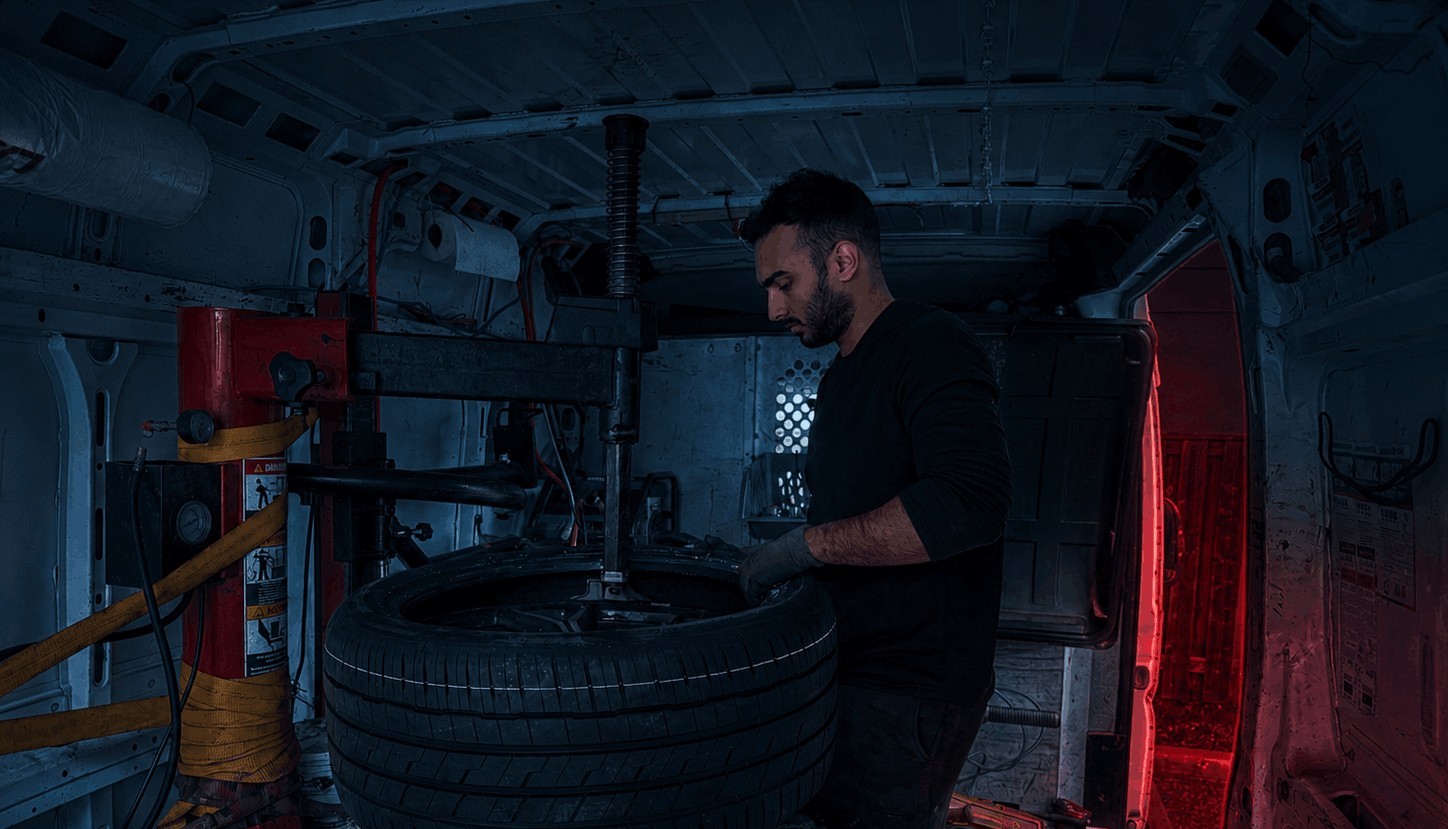 Wheel balancing machine