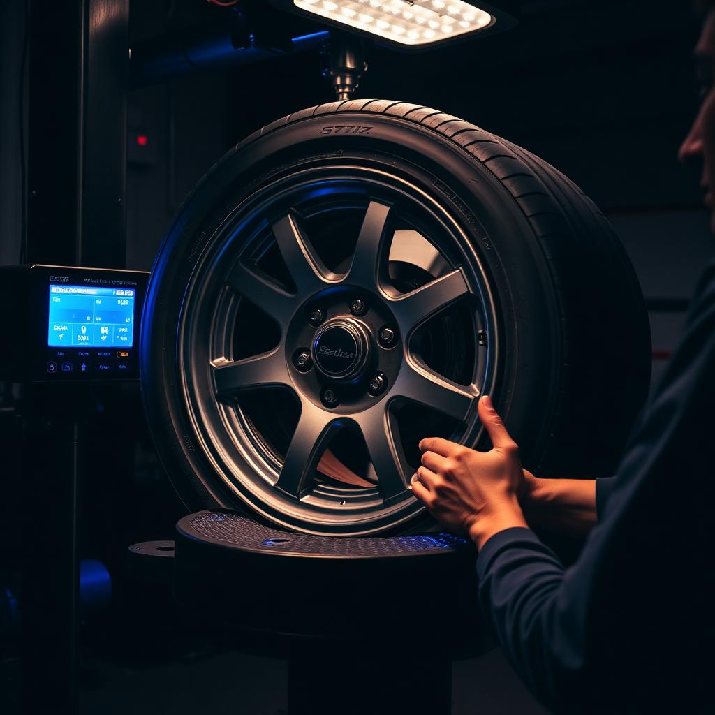 Wheel balancing machine